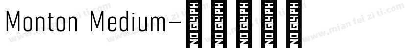 Monton Medium字体转换